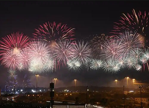 定日县焰火晚会